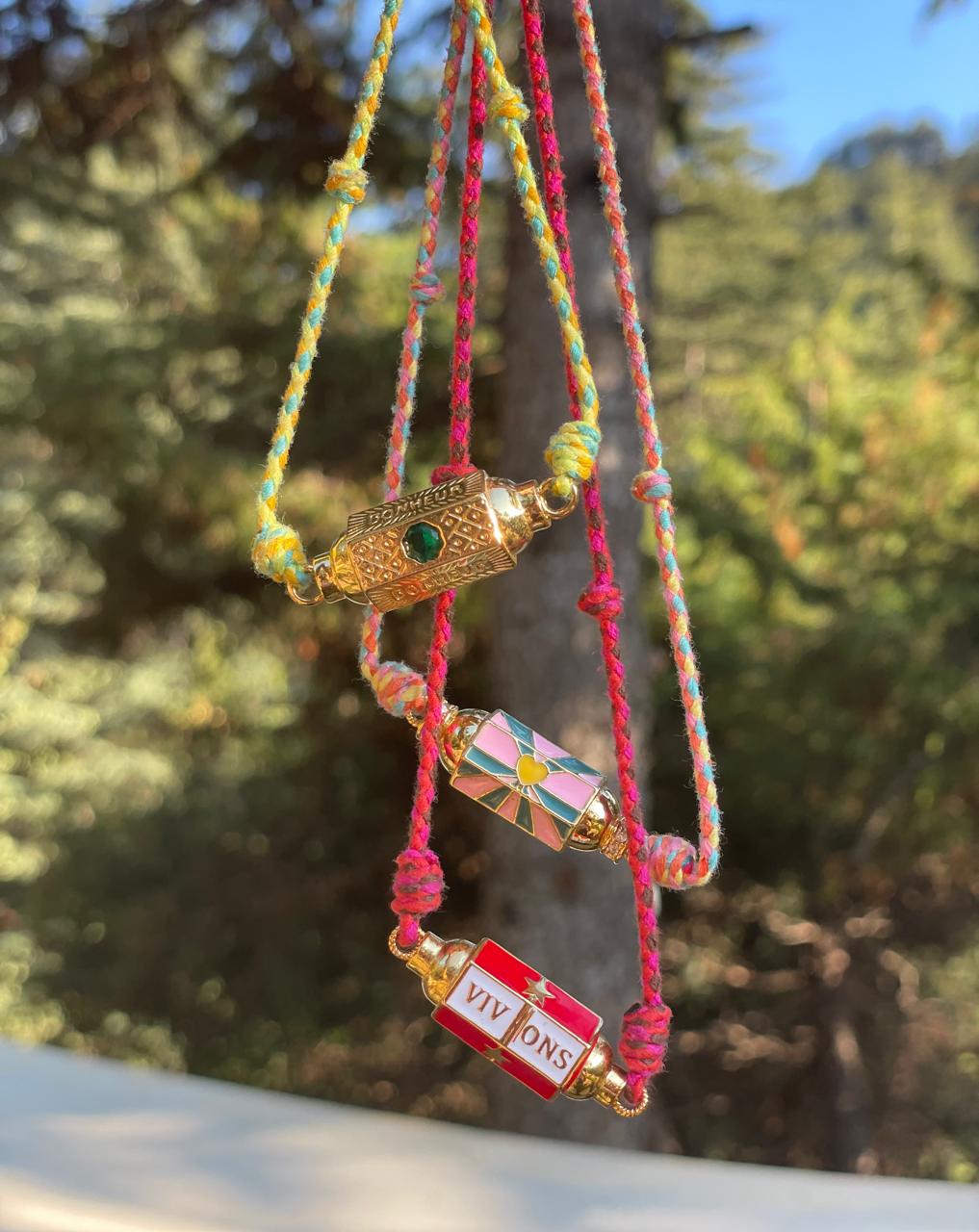 Parisienne Inspired Letters Rope Necklaces